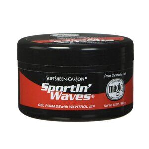 Softsheen-Carson Sportin’ Waves 3.5 oz Gel Pomade With Wavitrol III Iconic New